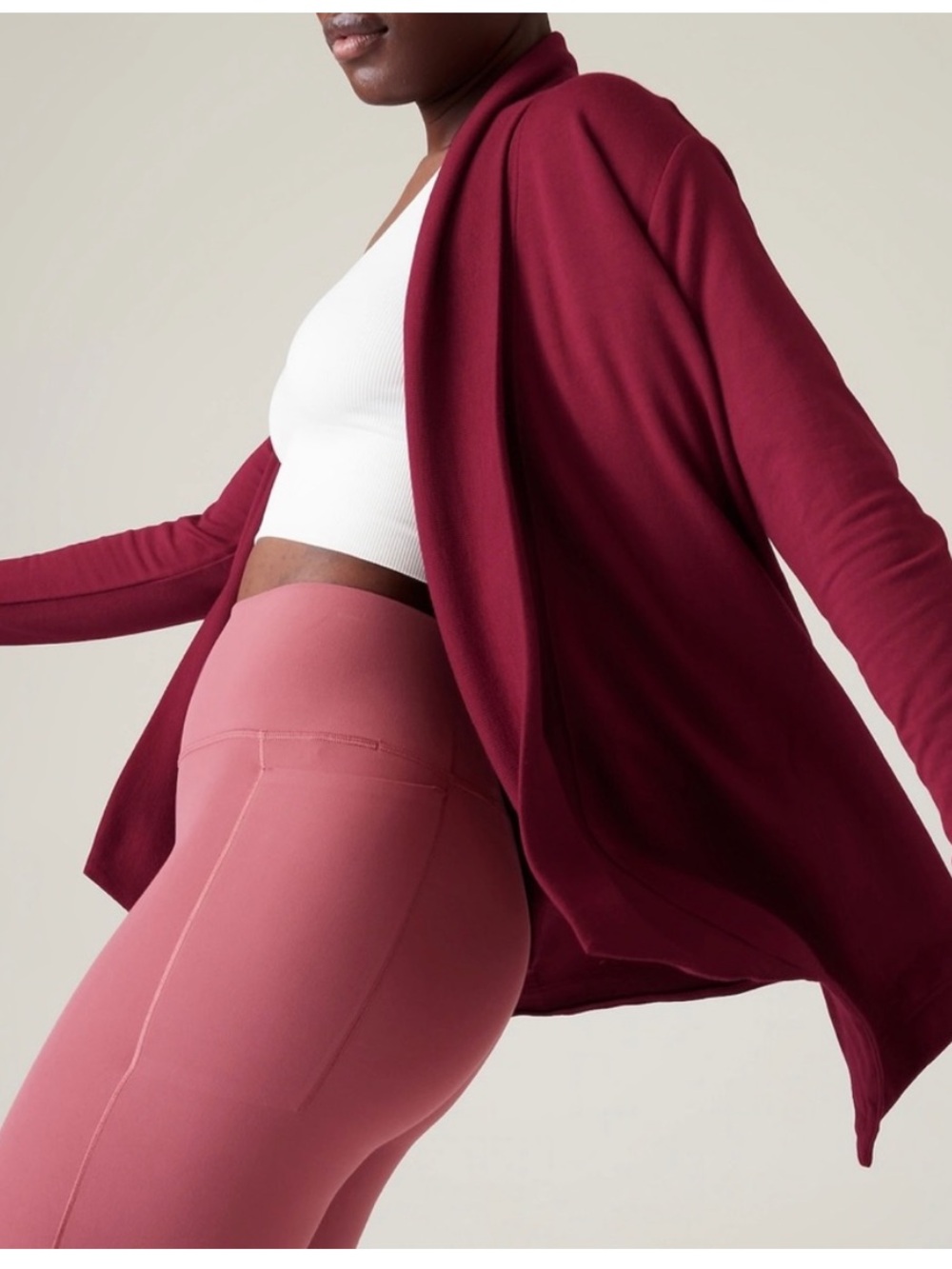 Athleta Pranayama Restore Wrap :: Coffeeberry - Picture 2 of 12